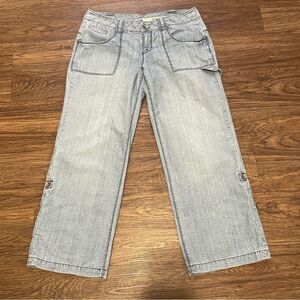 DKNY Jeans Capri Cropped Lightweight Jeans Light blue Size 12